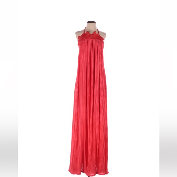Red Lace Maxi Dress - Picture 1 of 2